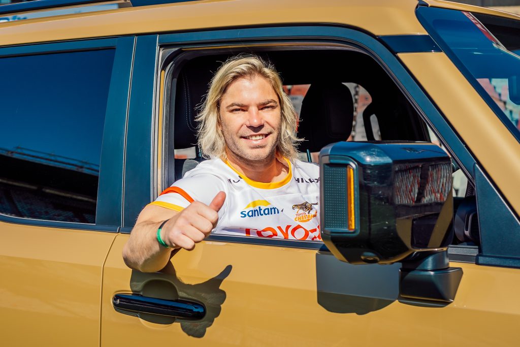 faf de klerk,toyota,prado,land cruiser,suv,rugby,cheetahs,springboks,bokke,world cup,2027